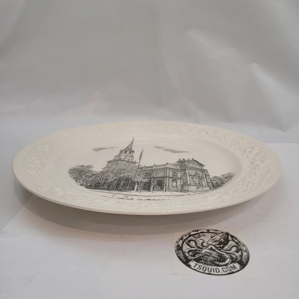 Homer Laughlin Christ Church Philadelphia Plate Eggshell Theme Vintage 1947 10